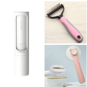 Pet Long-haired Dogknot Comb Double-sided Blade Dog (Option: Set2-L)