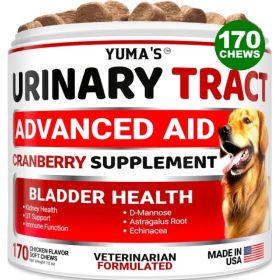Dog UTI Treatment 170 Treats Cranberry Supplement For Dogs Bladder Control For Dogs (Option: 1Pc)