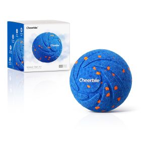 Cheerble Wicked Ball Air Automatic moving IPX7 Waterproof Active Rolling Ball Smart Interactive Dog Toy (Color: Blue)
